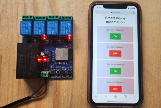 ESP32 Webserver Home Automation Test