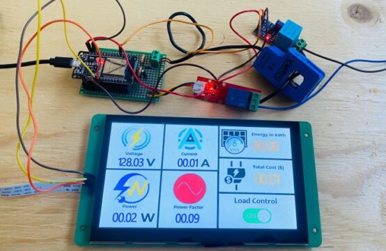 IoT ESP32 AC Energy Meter with DWIN Display and Blynk