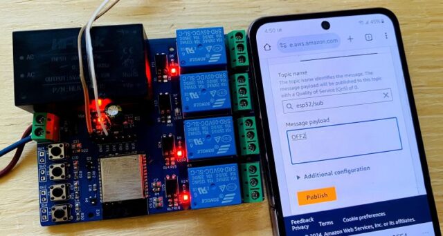 Home Automation using Amazon AWS IoT Core & ESP32