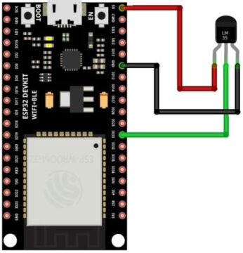 ESP32 LM35 Sensor Connection