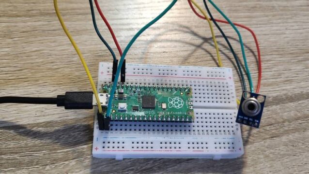 MLX90614 Pi Pico Breadboard Connection