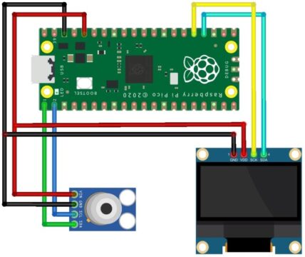 MLX90614 with Raspberry Pi Pico & OLED Display