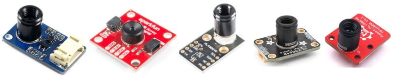 Different MLX90640 Breakout Boards