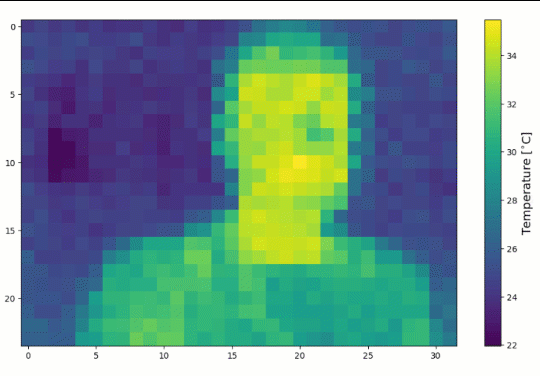 MLX90640 Thermal Camera Image