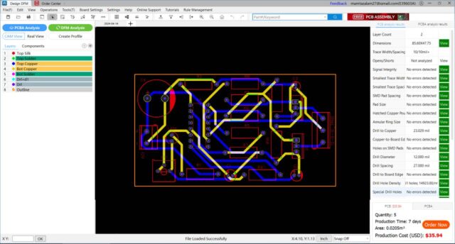 NextDFM PCB Analysis Tool