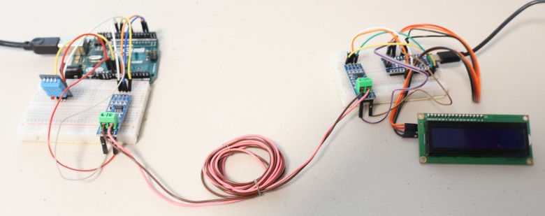 DHT11 Sensor Data over RS-485 with Arduino
