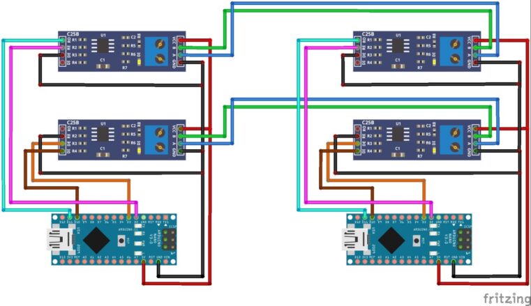 Full Duplex Communication in MAX485 Arduino Circuit
