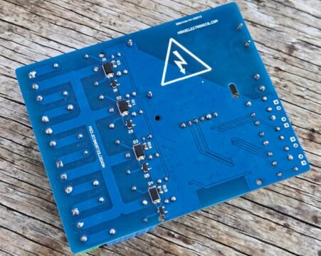 ESP32 KME Smart IoT App Home Automation PCB Bottom Soldered Layer