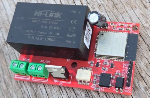 ESP32 IoT AC Dimmer PCB