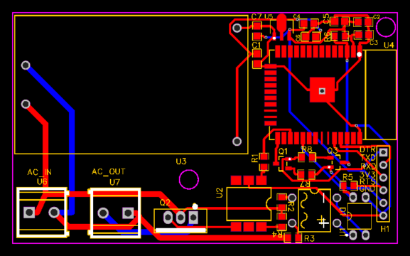 ESP32 IoT AC Dimmer PCB