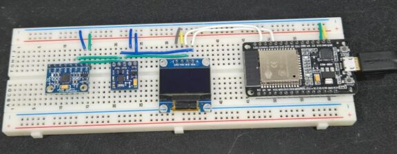 Pitch Roll Yaw MPU6050 on OLED Display