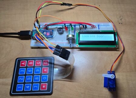 Password Based Door Lock Security System Using Arduino & Keypad