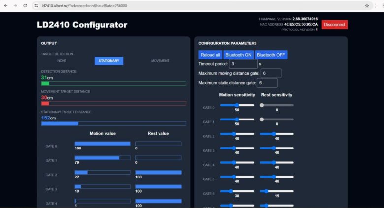 LD2410 Web Configurator