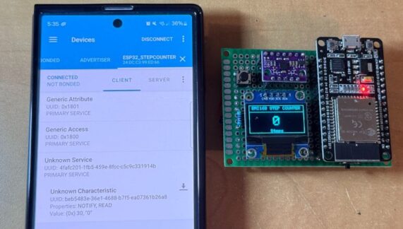 BMI160 ESP32 Steps Counter BLE