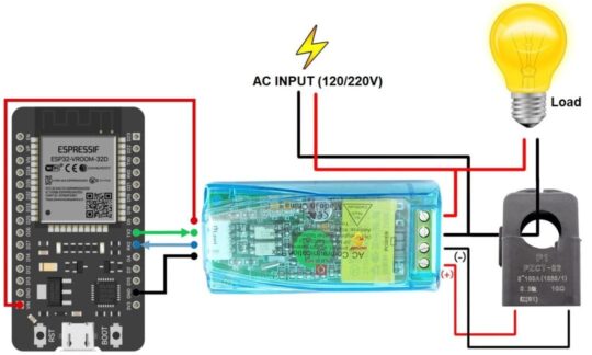 PZEM-004T & ESP32 Connection