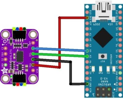 ADXL375 Arudino Circuit