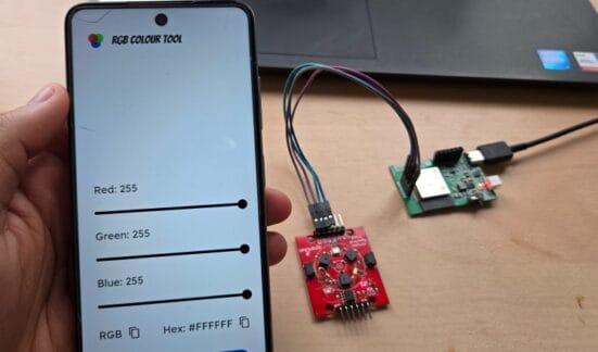 Colorimeter using ESP32 AS7265x