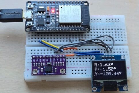 Pitch Roll Yaw ESP32 BNO08x