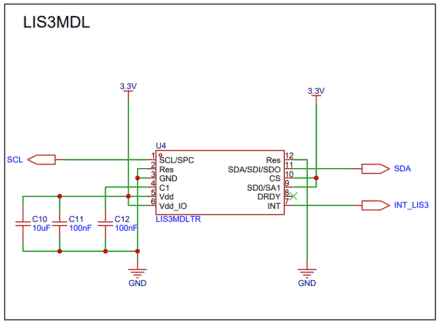 LIS3MDL Schematic