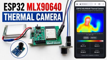 DIY ESP32 MLX90640 IR Thermal Camera with Live Web Display DIY ESP32 MLX90640 IR Thermal Camera with Live Web Display