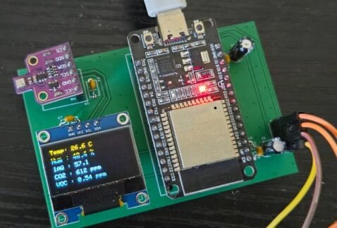 IoT ESP32 PMS7003 Air Quality Monitor