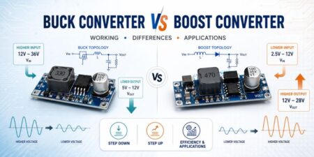 Buck Converter vs Boost Converter: Working, Differences & Applications Buck Converter vs Boost Converter