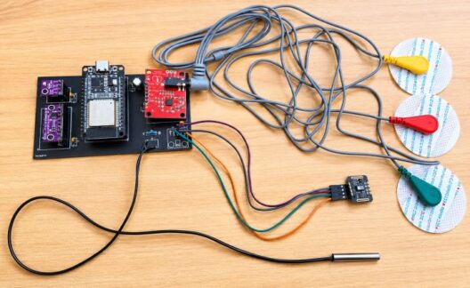 ESP32 AD8232 MAX30102 Thermistor ADS1115